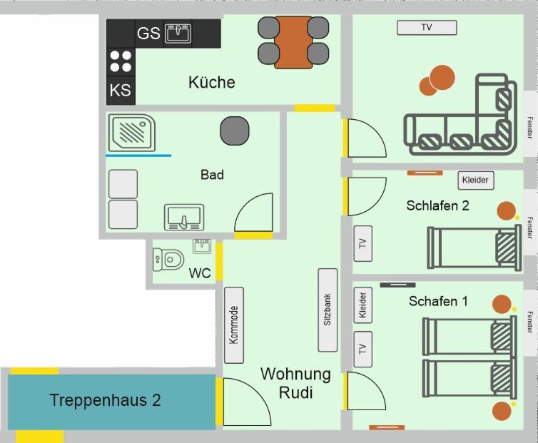 Provizial Ferienwohnung Rudi Wadgassen Esterno foto